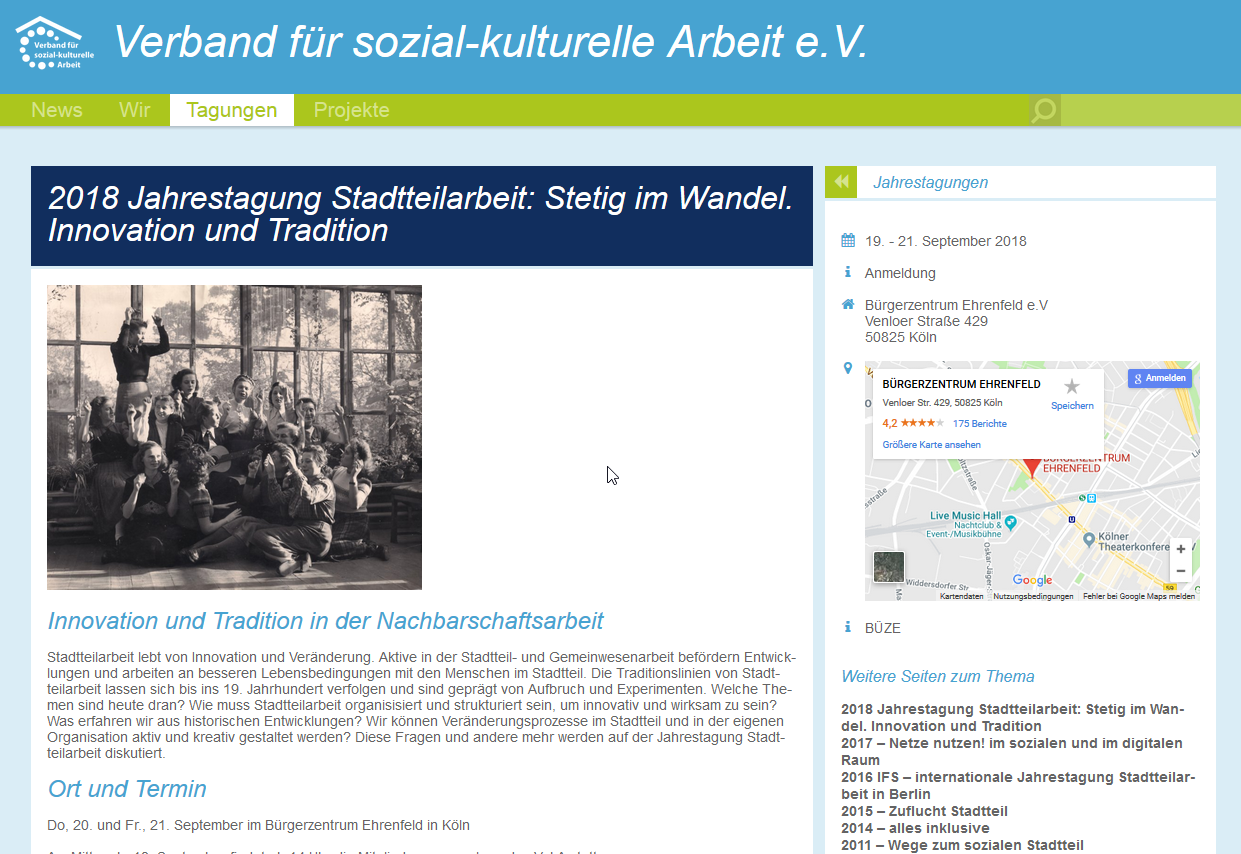 VskA Jahrestagung Stadtteilarbeit