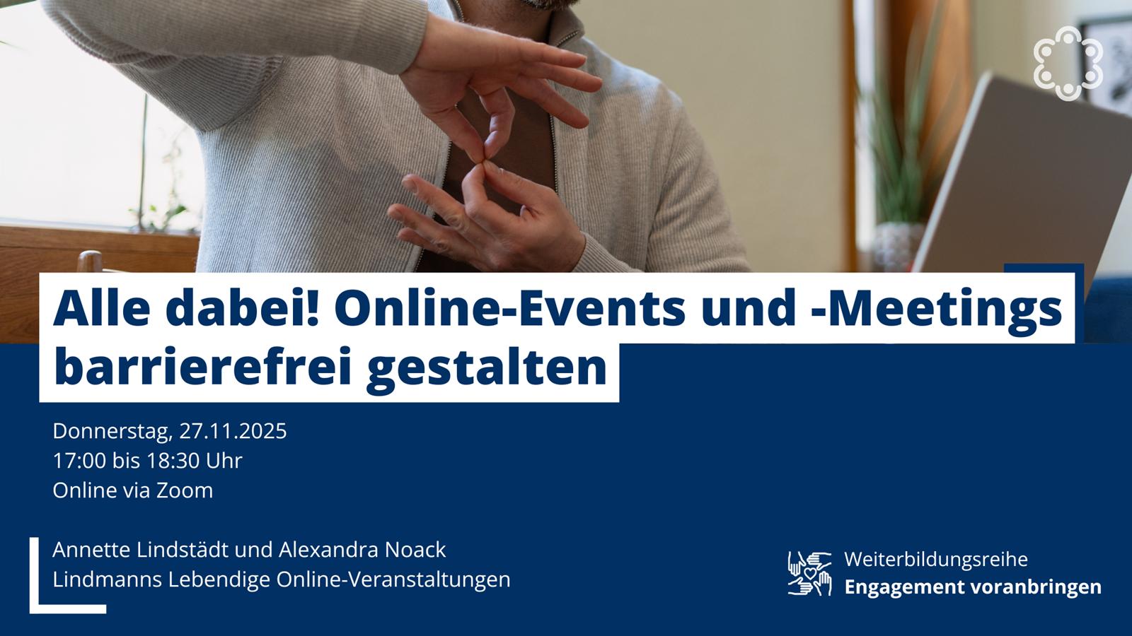 Boxenstopp fürs Ehrenamt: Alle dabei! Online-Events und -Meetings barrierefrei gestalten