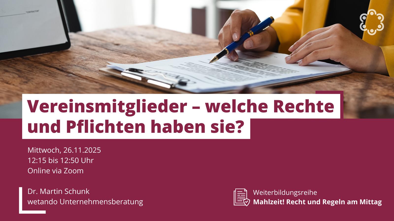 Boxenstopp fürs Ehrenamt: Vereinsmitglieder - welche Rechte und Pflichten haben sie?