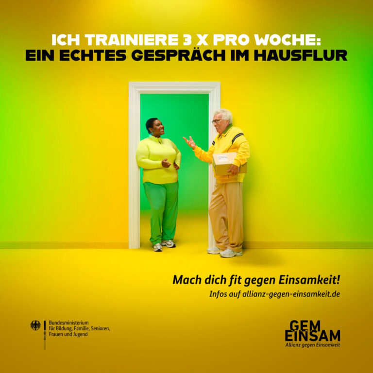 „Mach dich fit gegen Einsamkeit!“ – bundesweite Kampagne gestartet